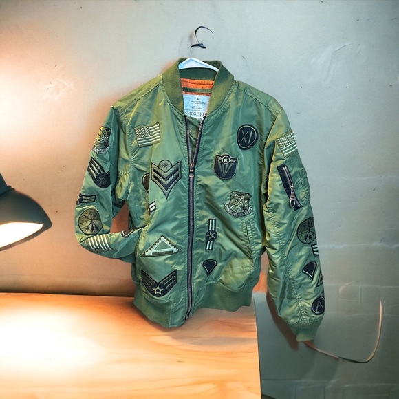 Smoke Rise Other - MEN'S BOMBER PATCH JACKET Smoke Rise